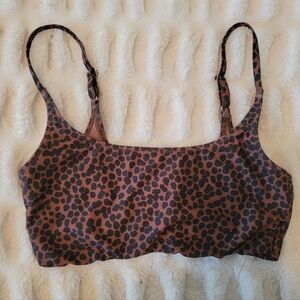 Old Navy Leopard Print Bathing Suit Top